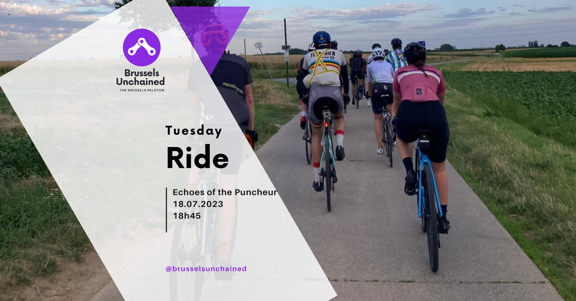 Group of cyclists on a countryside track